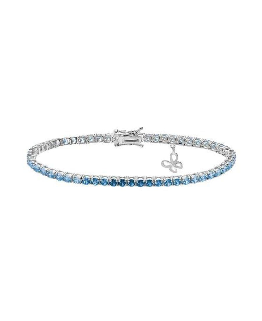 Comete Gioielli Bracciale Tennis Azzurro Degradè