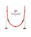 Collana Tamashii Tibet Mudra Corta Agata Rossa Passione