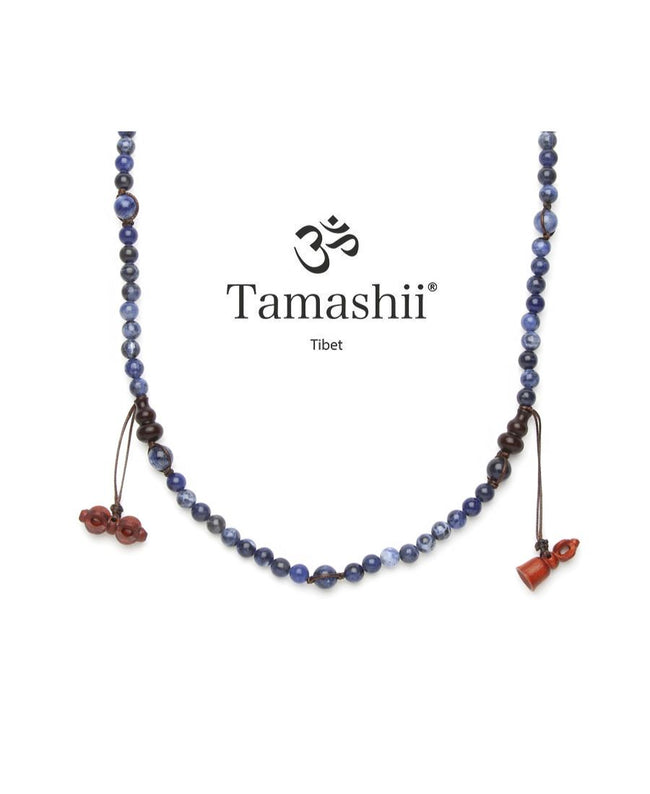 Collana Tamashii Tibet Mudra Corta Sodalite