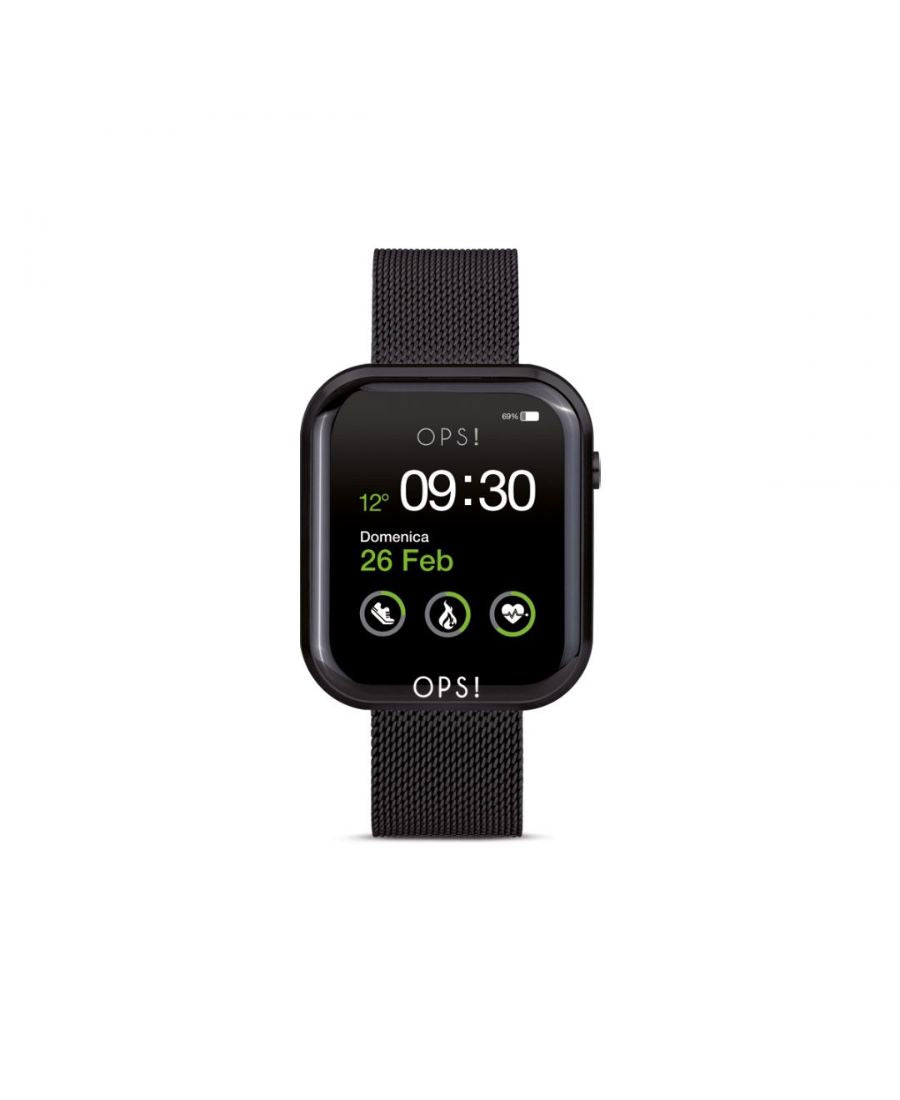 Ops!Smart Watch Call Acciaio Nero