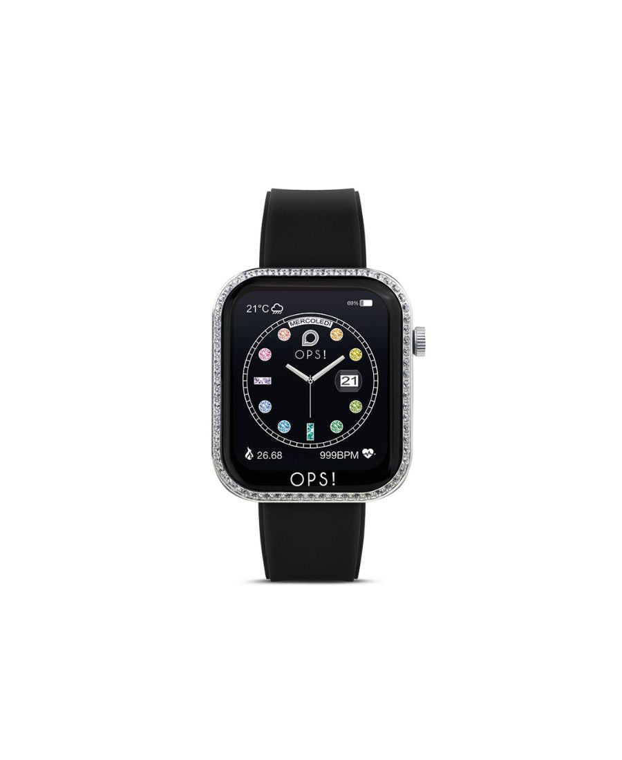 Ops!Smart Watch Call Love Diamands Nero