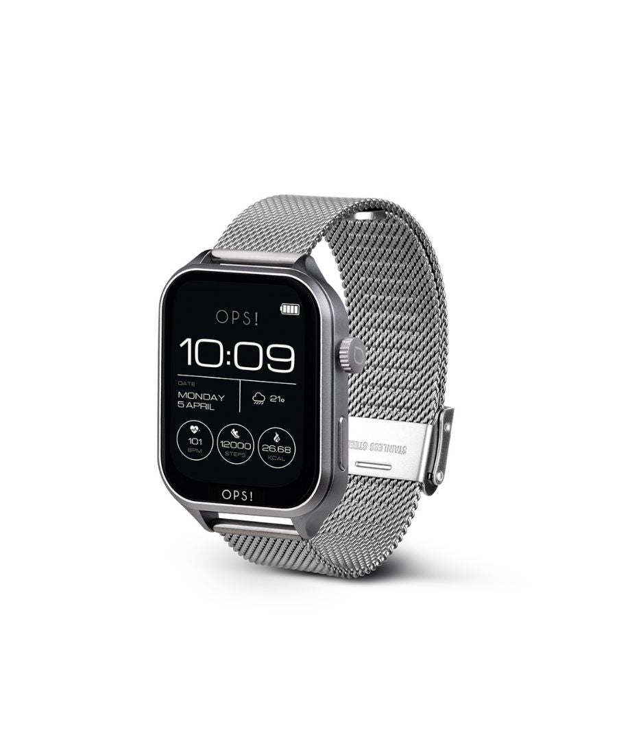 Ops!Smart Smartwatch CALL Max Amoled Acciaio