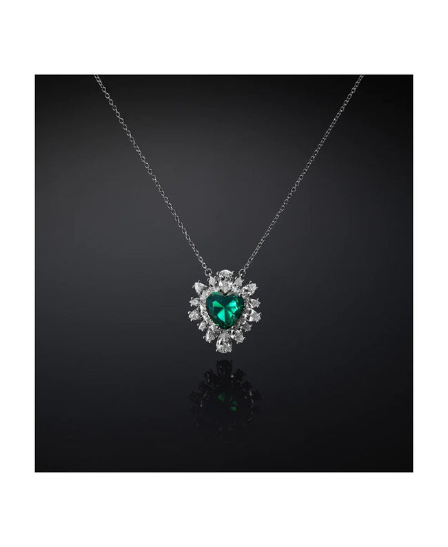 Chiara Ferragni Collana Pendente Cuore Emerald  J19AWJ02