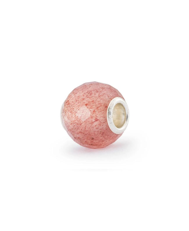 Trollbeads Quarzo Fragola Rotondo Sfaccettato