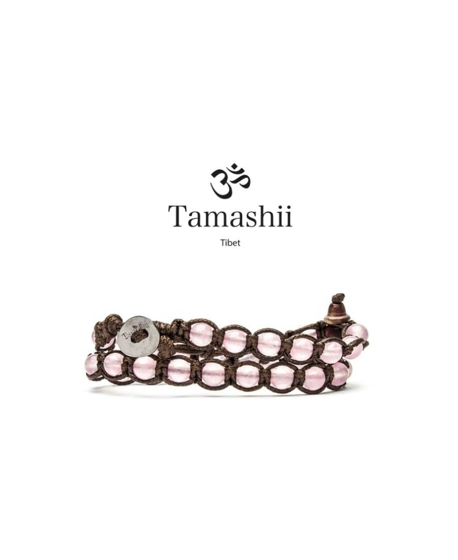 Bracciale Tamashi Doppio Giro Giada Rosa