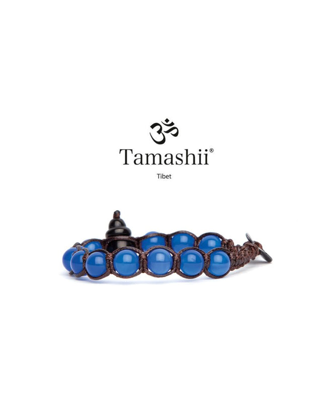 Bracciale  Tamashii Shungite con Agata blu