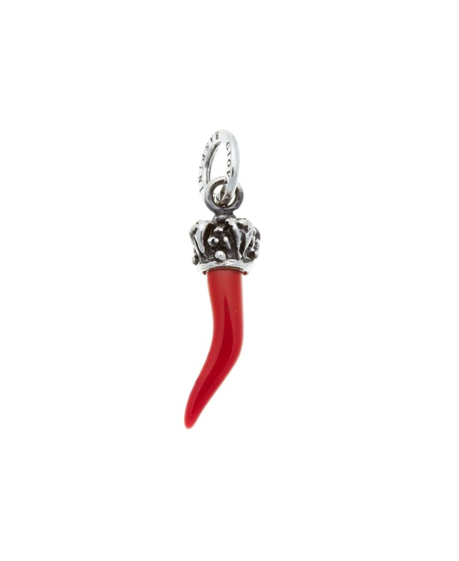 Giovanni Raspini Charm Corno Rosso Corona