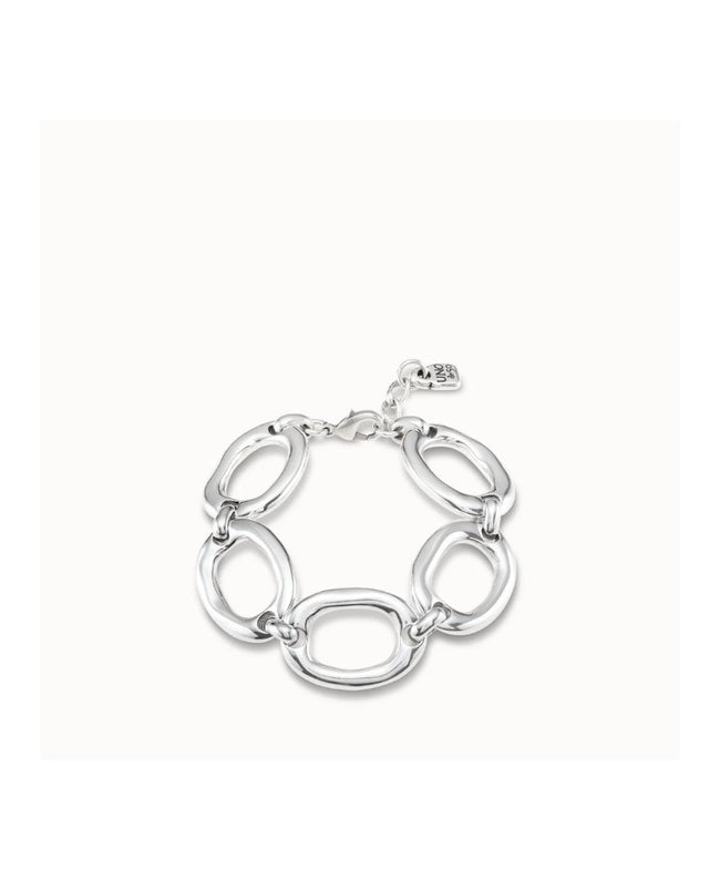 UNOde50 Bracciale Placcato Argento con Maglie Grandi