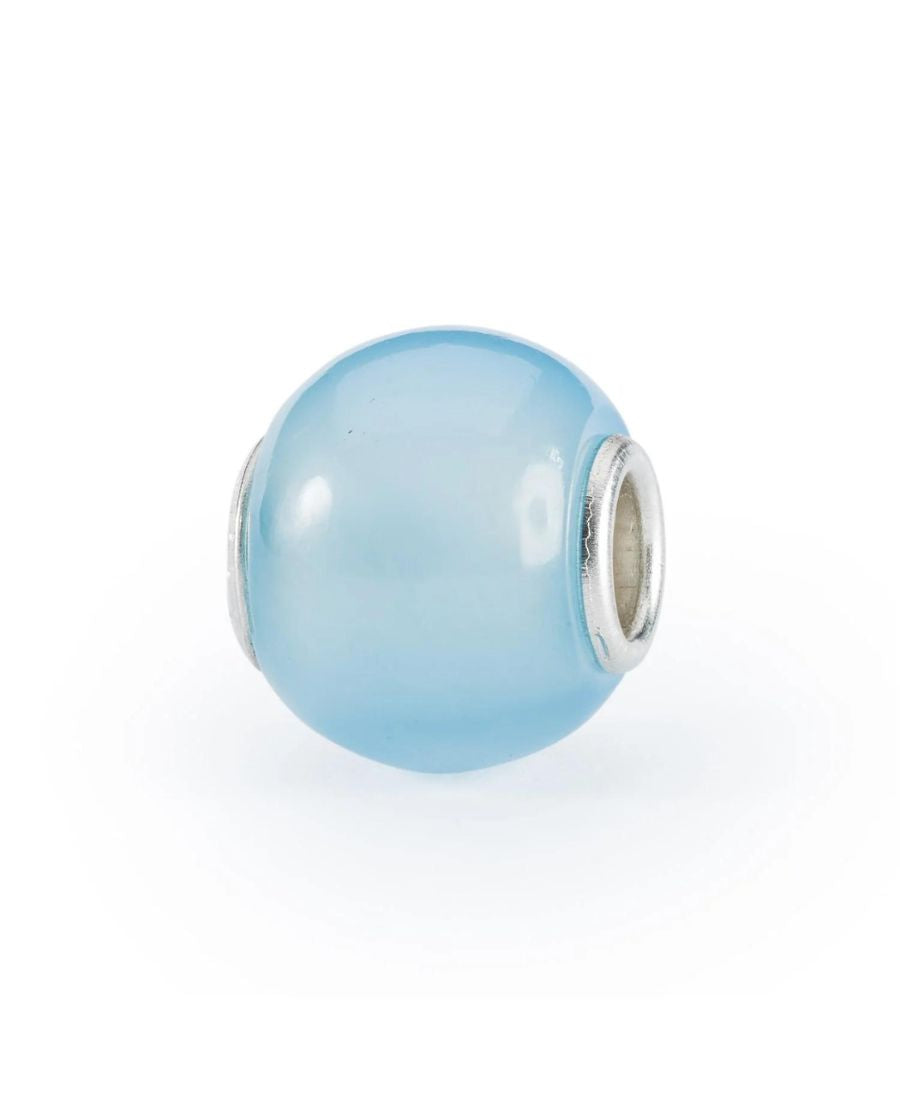 Trollbeads Agata Blu Chiaro Rotonda