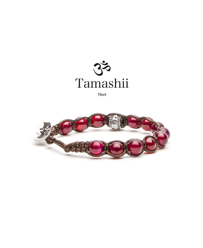 Bracciali Tamashii Ruota Preghiera Agata Rossa (6557685350593)