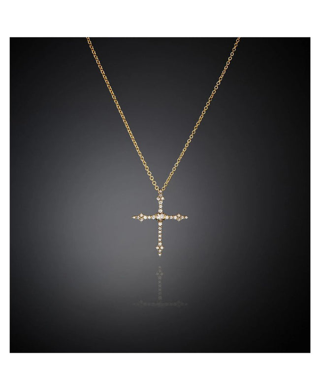 Chiara Ferragni Collana Pendente Gothic Cross Gold