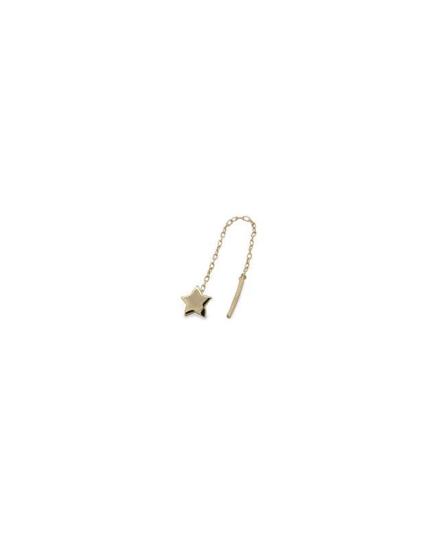 Rue Des Mille Mono Orecchino Stella Catenella - Oro18Kt