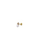 Rue Des Mille Mono Orecchino Piercing Helix Triangolo Perla e Diamanti Lab Grown - Oro18Kt