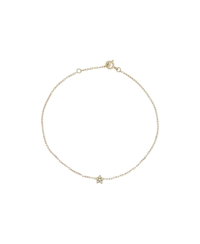 Rue Des Mille Braccialetto Stella e Diamanti Lab Grown - Oro18Kt