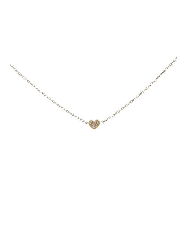 Rue Des Mille Girocollo Cuore e Diamanti Lab Grown - Oro18Kt