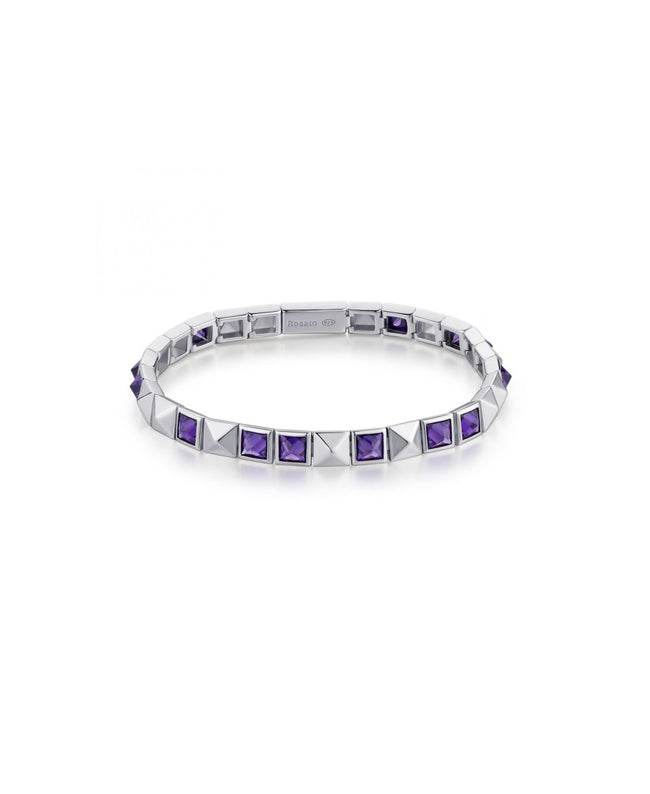 Rosato Bracciale Snodato Pietre Viola