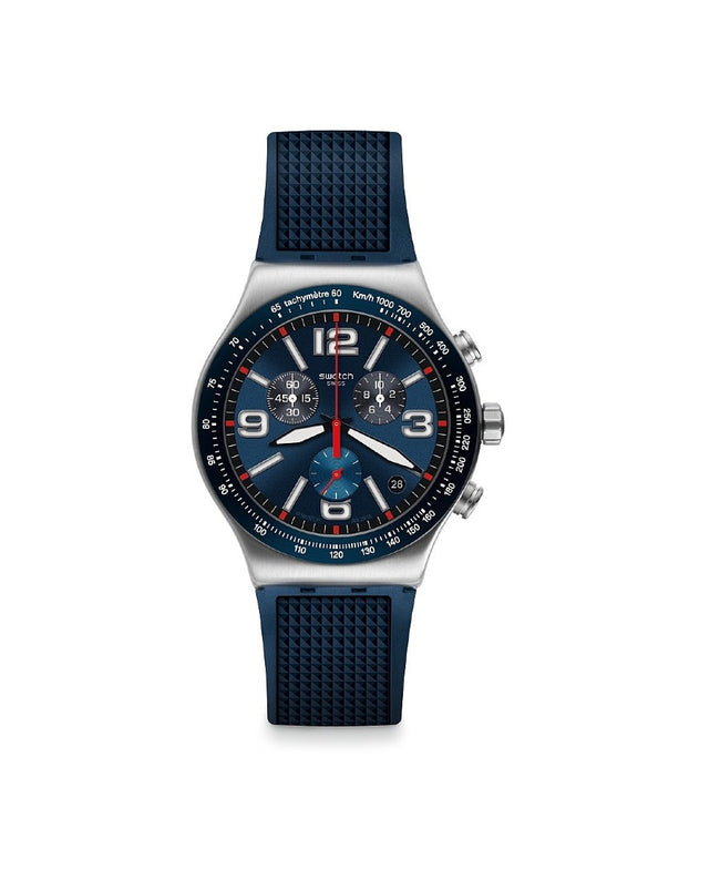 Swatch orologio cronografo Blue Grid (5977864274113)