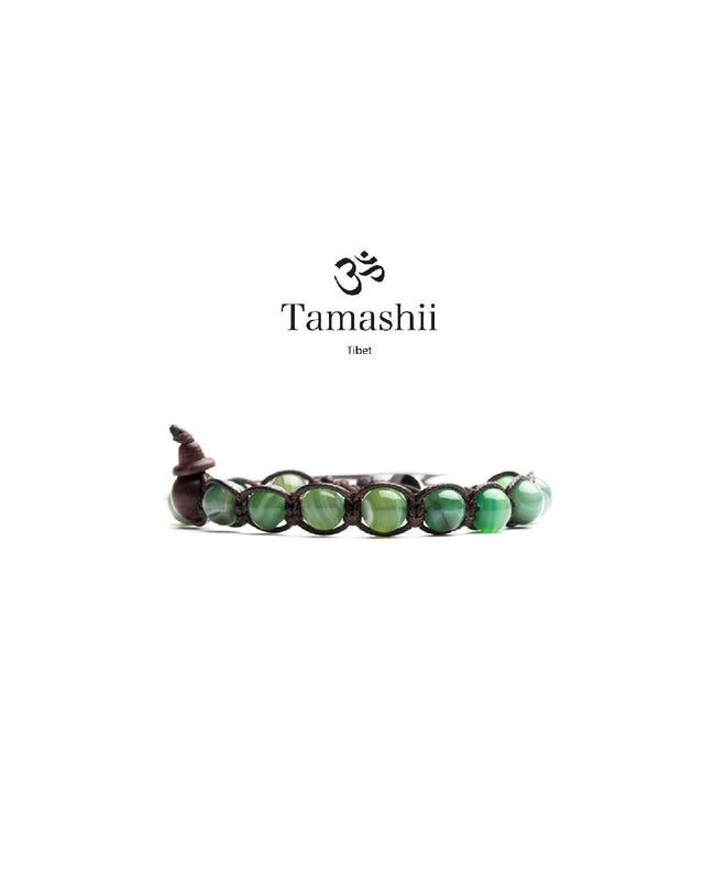 Tamashii Bracciale Agata Verde Striata